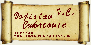 Vojislav Čukalović vizit kartica